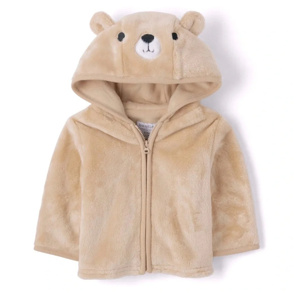 BUNDLES Baby Place Winter Jacket 6-9 mo. Brown Bear Faux Fur‎ Hoodie Cozy Winter - Picture 1 of 17